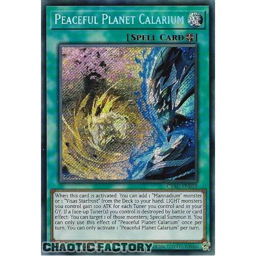 CYAC-EN058 Peaceful Planet Calarium Secret Rare 1st Edition NM