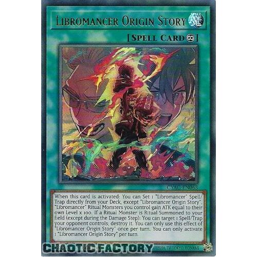 CYAC-EN063 Libromancer Origin Story Ultra Rare 1st Edition NM