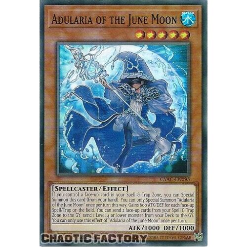 CYAC-EN095 Adularia of the June Moon Super Rare 1st Edition NM