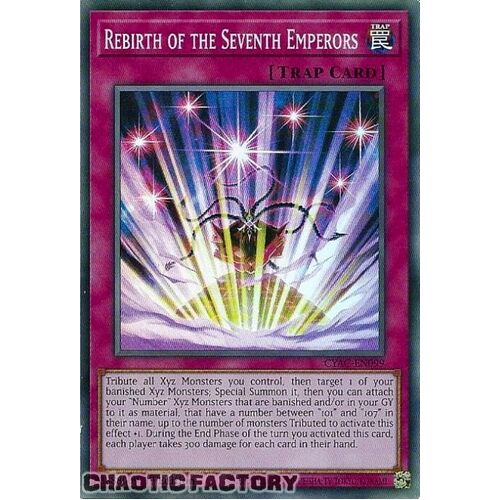 CYAC-EN099 Rebirth of the Seventh Emperors Super Rare 1st Edition NM