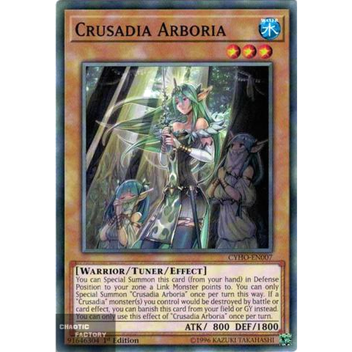 Yugioh - CYHO-EN007 - Crusadia Arboria Common 1st Edition NM