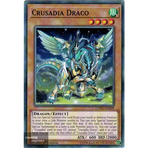 Yugioh - CYHO-EN009 - Crusadia Draco Common 1st Edition NM