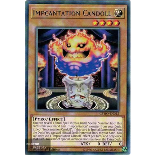 Yugioh - CYHO-EN012 - Impcantation Candoll Rare 1st Edition NM
