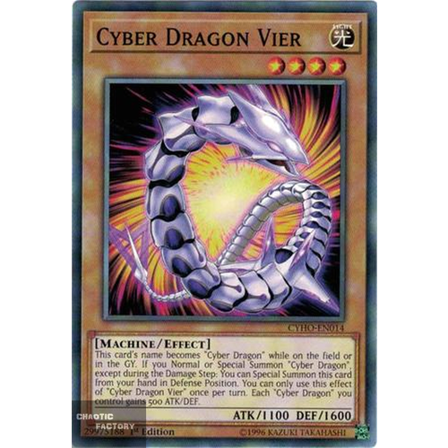 Yugioh - CYHO-EN014 - Cyber Dragon Vier Common 1st Edition NM