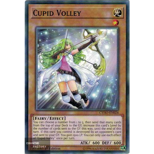 Yugioh - CYHO-EN024 - Cupid Volley Common 1st Edition NM