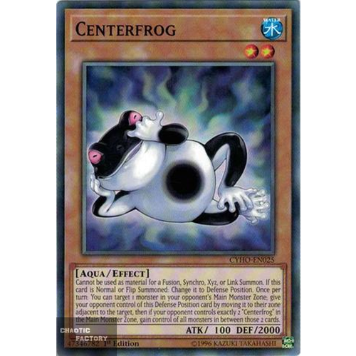 Yugioh - CYHO-EN025 - Centerfrog Common 1st Edition NM