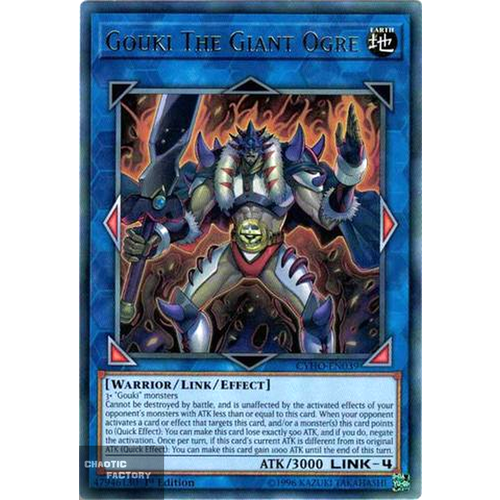 Yugioh - CYHO-EN039 - Gouki The Giant Ogre Rare 1st Edition NM