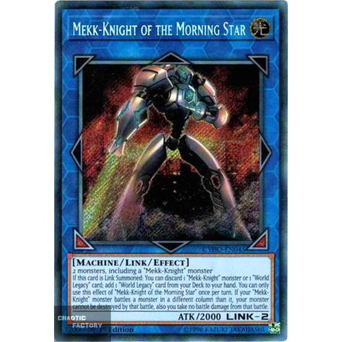 Yugioh - CYHO-EN045 - Mekk-Knight of the Morning Star Secret Rare 1st Edition NM