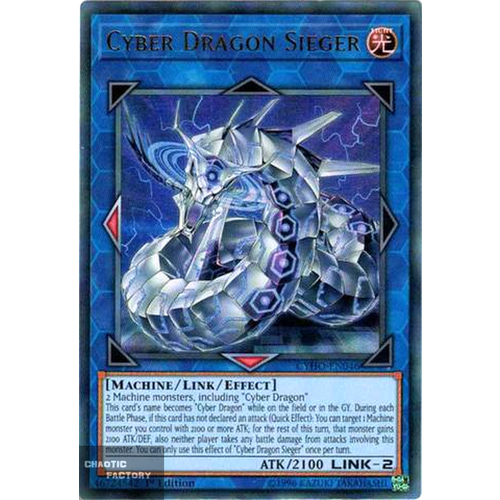 Yugioh - CYHO-EN046 - Cyber Dragon Sieger Ultra Rare 1st Edition NM