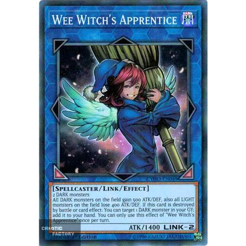 Yugioh - CYHO-EN049 - Wee Witch's Apprentice Super Rare 1st Edition NM
