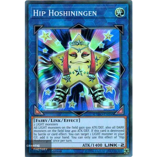 Yugioh - CYHO-EN050 - Hip Hoshiningen Super Rare 1st Edition NM