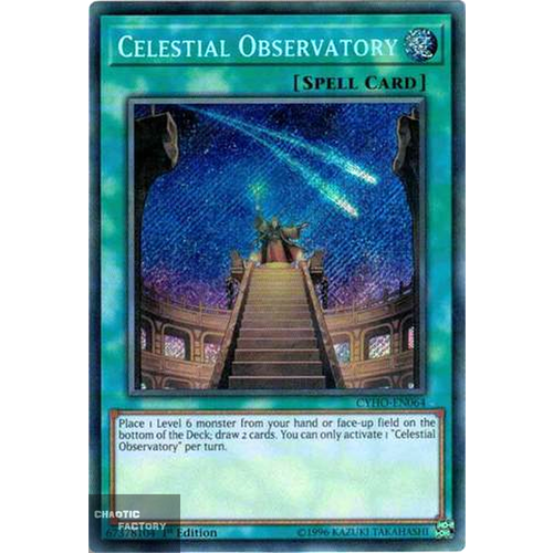 Yugioh - CYHO-EN064 - Celestial Observatory Secret Rare 1st Edition NM