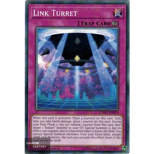 Yugioh - CYHO-EN070 - Link Turret Common 1st Edition NM