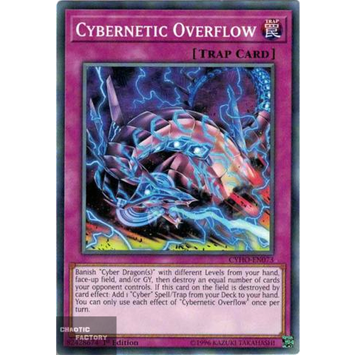 Yugioh - CYHO-EN073 - Cybernetic Overflow Common 1st Edition NM
