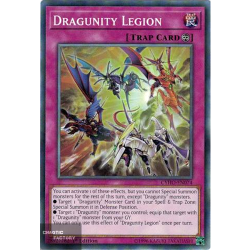 Yugioh - CYHO-EN074 - Dragunity Legion Common 1st Edition NM