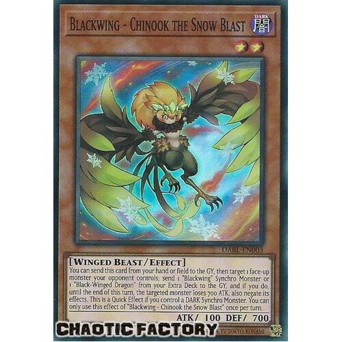 DABL-EN003 Blackwing - Chinook the Snow Blast Super Rare 1st Edition NM