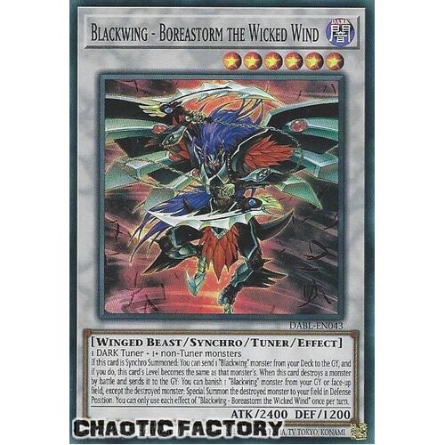 DABL-EN043 Blackwing - Boreastorm the Wicked Wind Super Rare 1st Edition NM