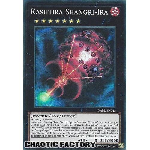 DABL-EN045 Kashtira Shangri-Ira Super Rare 1st Edition NM