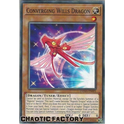 DAMA-EN001 Converging Wills Dragon Common 1st Edition NM