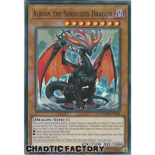 DAMA-EN008 Albion the Shrouded Dragon Super Rare 1st Edition NM