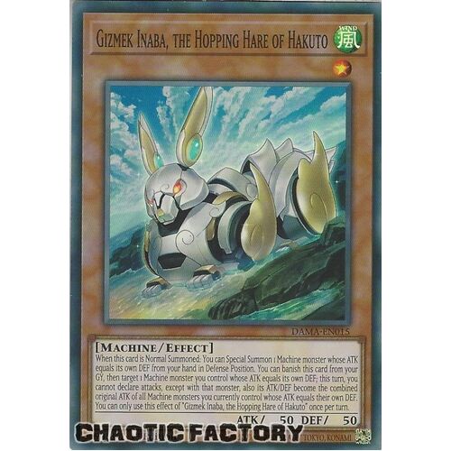 DAMA-EN015 Gizmek Inaba, the Hopping Hare of Hakuto Super Rare 1st Edition NM