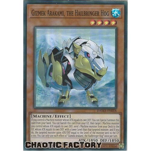 DAMA-EN018 Gizmek Arakami, the Hailbringer Hog Super Rare 1st Edition NM