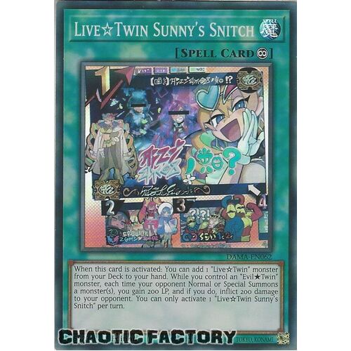 DAMA-EN062 Live☆Twin Sunny's Snitch Super Rare 1st Edition NM