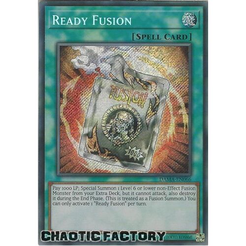 DAMA-EN066 Ready Fusion Secret Rare 1st Edition NM