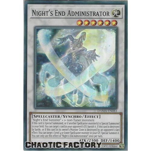DAMA-EN083 Night's End Administrator Super Rare 1st Edition NM