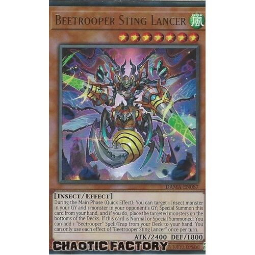DAMA-EN087 Beetrooper Sting Lancer Ultra Rare 1st Edition NM