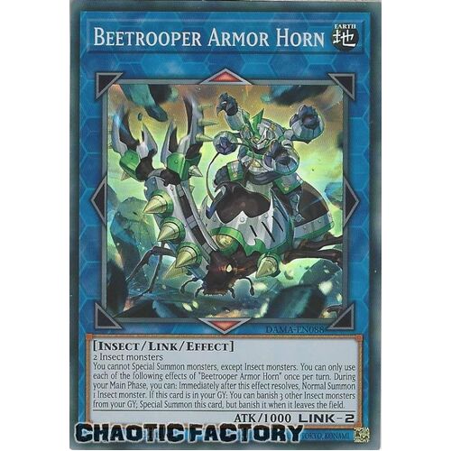 DAMA-EN088 Beetrooper Armor Horn Super Rare 1st Edition NM