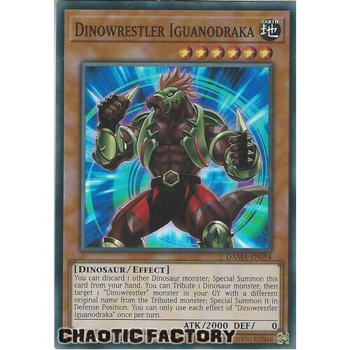 DAMA-EN094 Dinowrestler Iguanodraka Super Rare 1st Edition NM