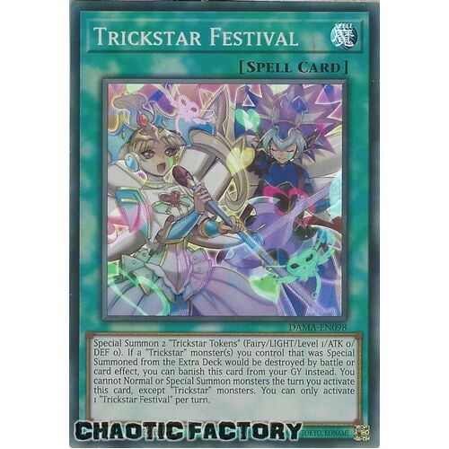 DAMA-EN098 Trickstar Festival Super Rare 1st Edition NM