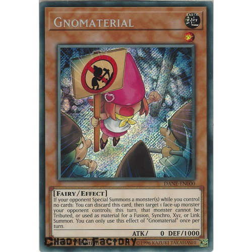DANE-EN000 Gnomaterial Secret Rare 1st Edition NM