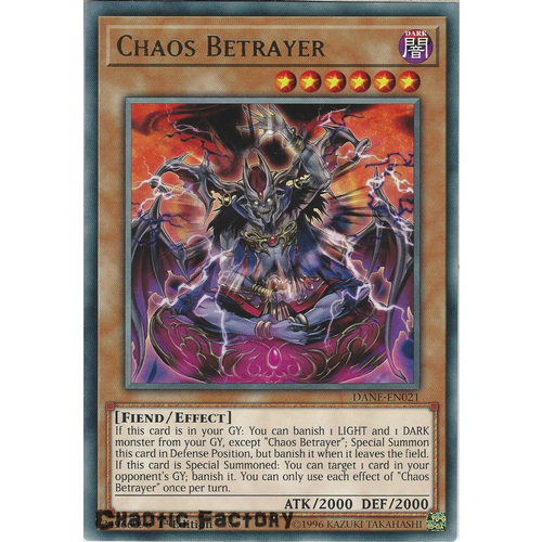 DANE-EN021 Chaos Betrayer Rare 1st Edition NM