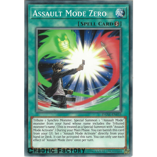 Yugioh DANE-EN055 Assault Mode Zero Common 1st Edition NM