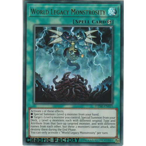 DANE-EN059 World Legacy Monstrosity Ultra Rare 1st Edition NM
