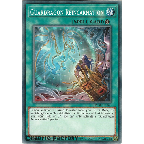 Yugioh DANE-EN060 Guardragon Reincarnation Common 1st Edition NM