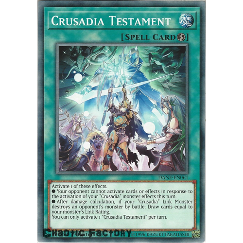 DANE-EN061 Crusadia Testament Common 1st Edition NM