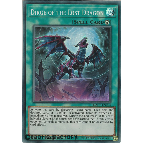 DANE-EN063 Dirge of the Lost Dragon Super Rare 1st Edition NM