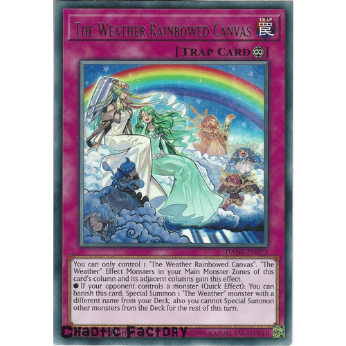 DANE-EN073 The Weather Rainbowed Canvas Rare 1st Edition NM