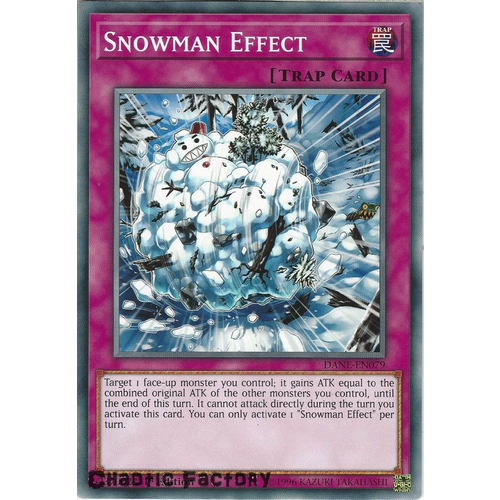 Yugioh DANE-EN079 Snowman Effect Common 1st Edition NM