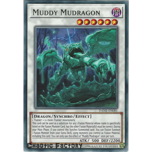 Yugioh DANE-EN081 Muddy Mudragon Rare 1st Edition NM