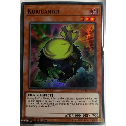 Yugioh DASA-EN051 Kuribandit Super Rare 1st Edition