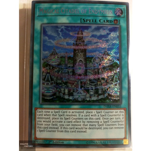 Yugioh DASA-EN055 Magical Citadel of Endymion Secret Rare 1st Edition