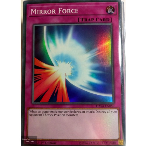 Yugioh DASA-EN059 Mirror Force Super Rare 1st Edition