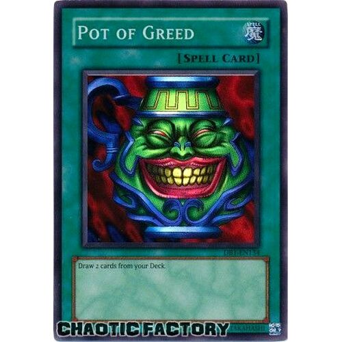 DB1-EN134 Pot Of Greed Super Rare  NM