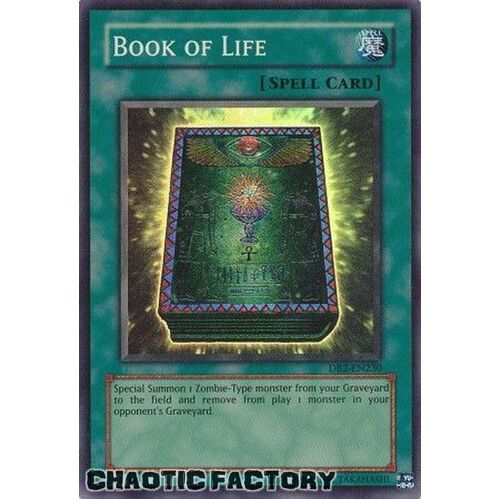 Book of Life - DB2-EN230 - Super Rare NM