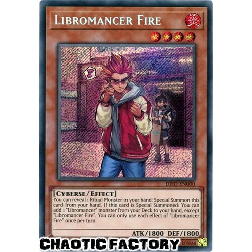 DIFO-EN000 Libromancer Fire Secret Rare 1st Edition NM
