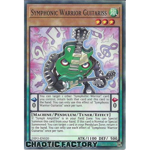 DIFO-EN020 Symphonic Warrior Guitariss Common 1st Edition NM